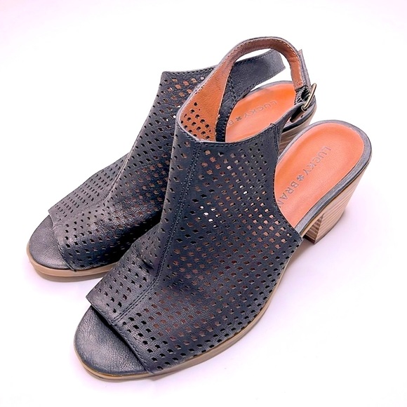 LUCKY BRAND Bertel Open Toe Bootie Sandal - Picture 4 of 9